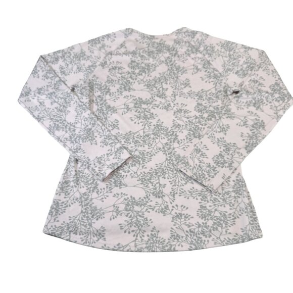 Patagonia Women’s Performance Baselayer Crew Shirt Size S – Pink & Green Leaf - Picture 2 of 8